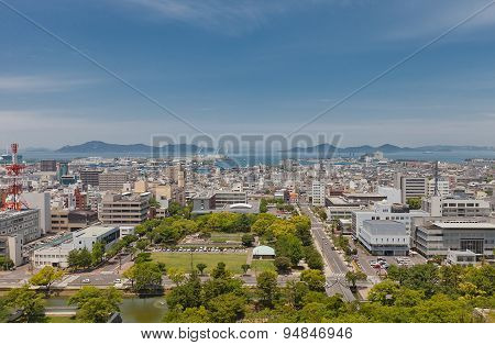View Of Marugame Town, Kagawa Prefecture, Japan