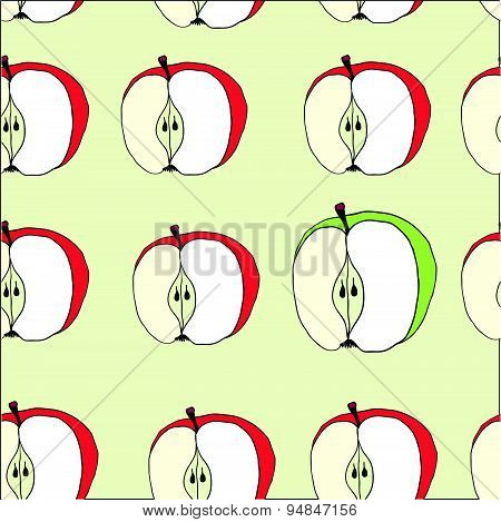 apple pattern vector