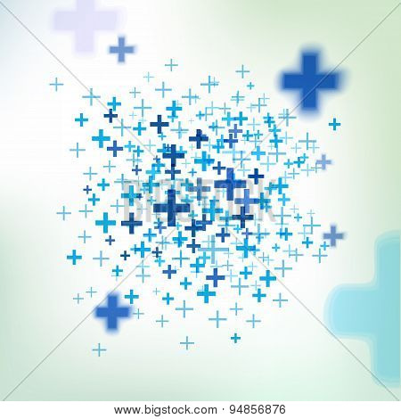Vector Background With Pluses