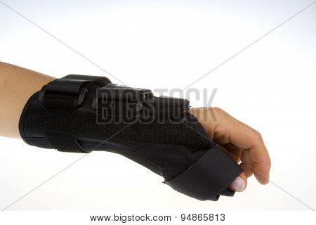 Wrist Orthosis On Isolated White