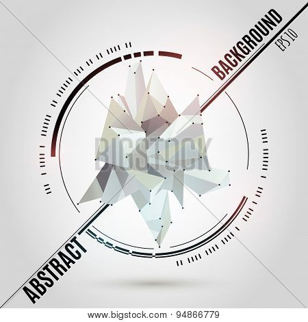 Abstract geometric background with shape