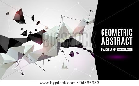 Abstract geometric background with shapes