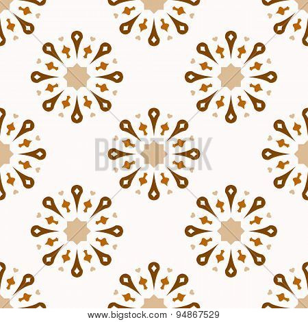 Seamless ornamental symbols pattern