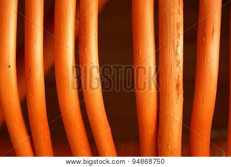 Detail of wicker furniture
