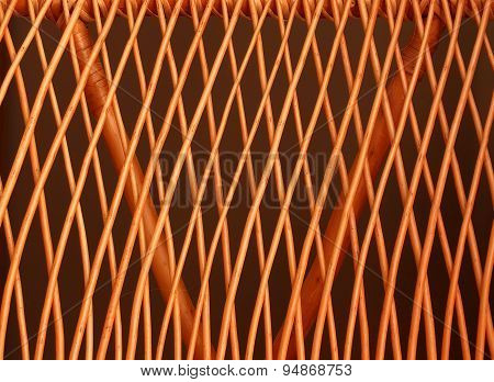 Detail of wicker furniture