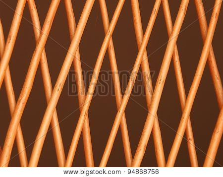 Detail of wicker furniture