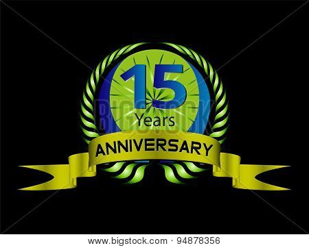 15 year Anniversary vector celebration
