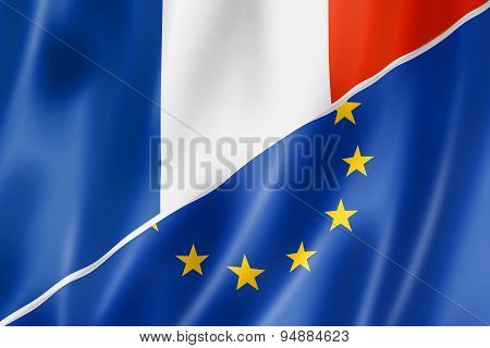 France And Europe Flag