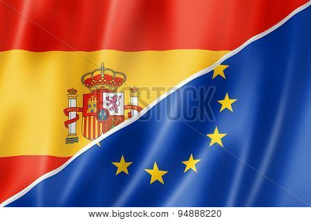 Spain And Europe Flag