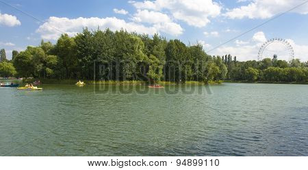 People Rest In Park Izmaylovsky