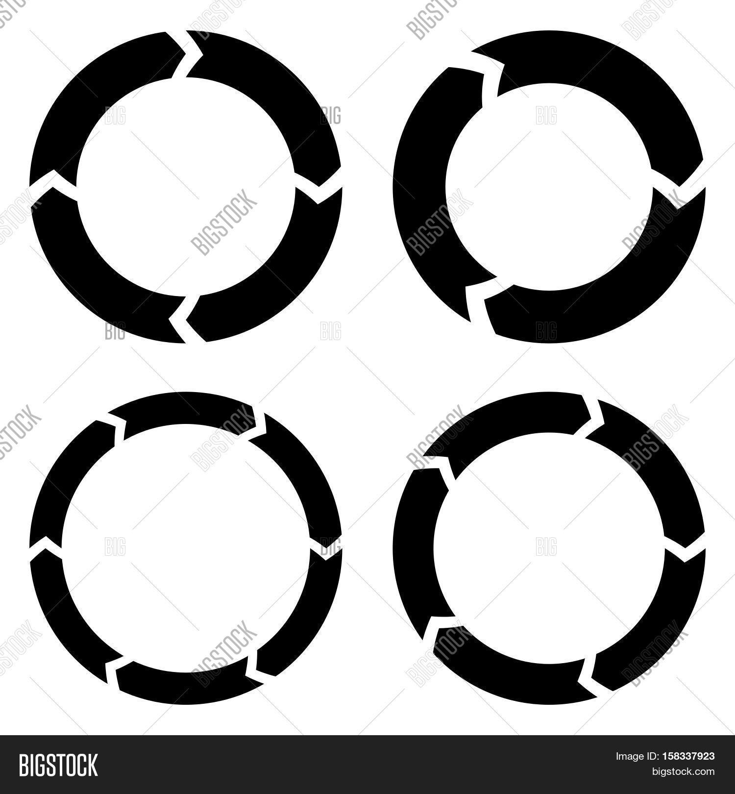 segmented circle vector photo free trial bigstock arrow circle