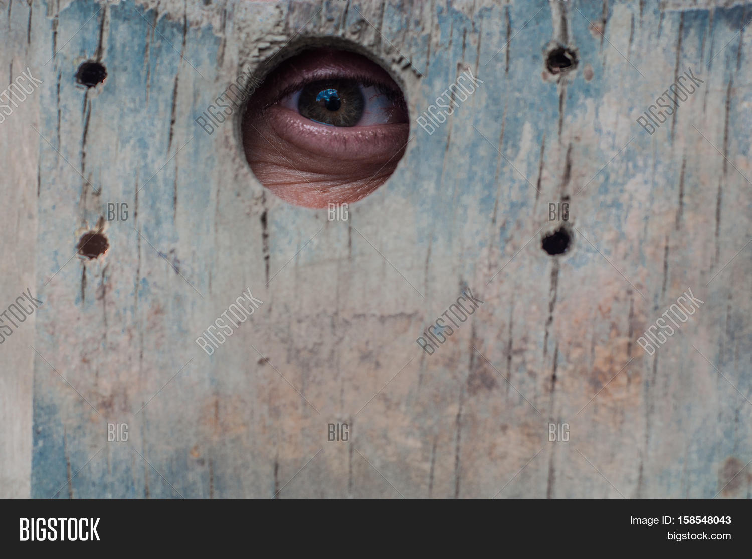 Peeper Eye Hole Wooden Image & Photo (Free Trial) Bigstock
