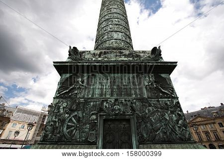 La Colonne Vendome in Paris city, France.