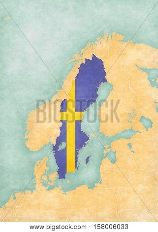 Map Of Scandinavia - Sweden