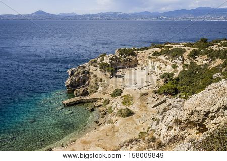 ruins of ancient temple of Hera Acraia, Loutraki