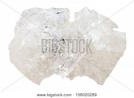 Danburite Gemstone Isolated On White
