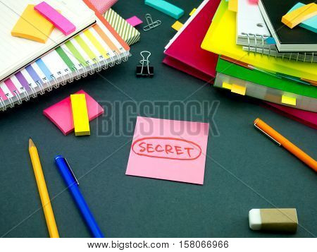 Somebody Left The Message On Your Working Desk; Sectet