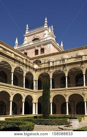 Cloister of Faculty of the University of Murcia Spain