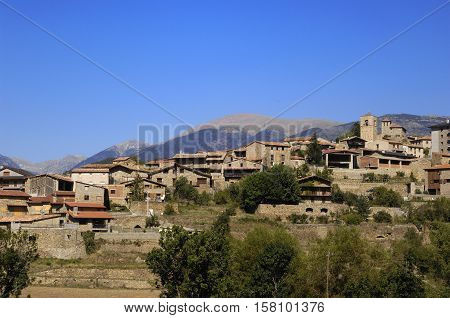 Village of Montella LLeida province Catalonia Spain