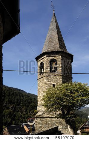 Church of Aubert Aran Valley Lleida province Catalonia Spain