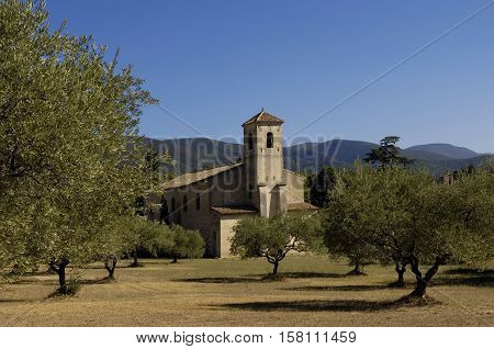 Church of Lourmarin  in Provence Alpes Cote d Azur France
