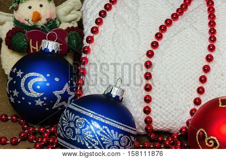 set of festive objects to decorate the rooms, the concept of home comfort
