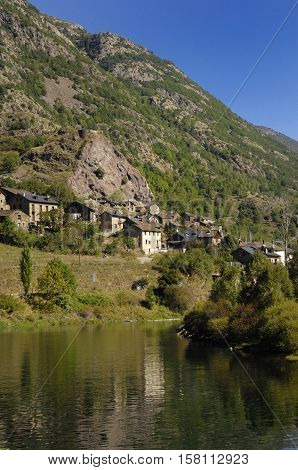 Village of Tavascan Pyrenees mountainsLleida province Catalonia Spain