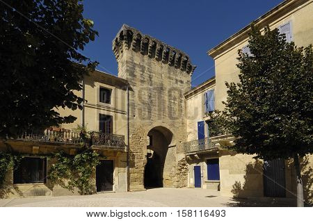 Annciene porte Ville, Remoulins Gard Languedoc-Roussillon France