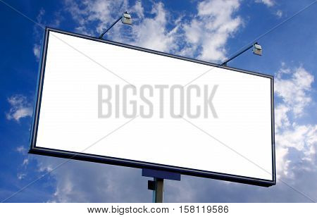 The view of billboard in street of city