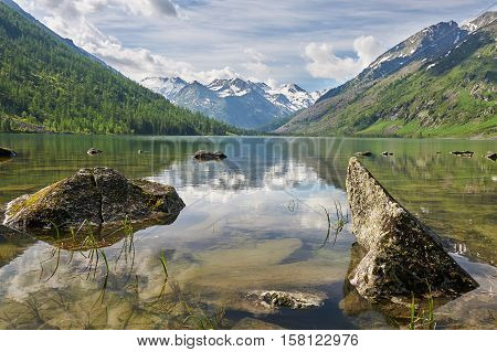 Beautiful Summer Landscape, Altai Mountains Russia.