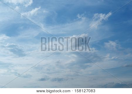 It's painted by cloudy sky. Everyday the sky create new atmosphere and emotion always