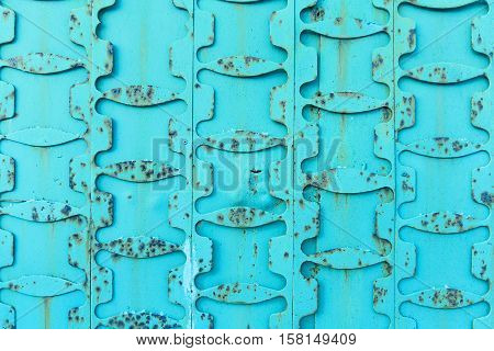 Vintage Turquoise Metal Background