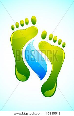 Stopka z kropli wody