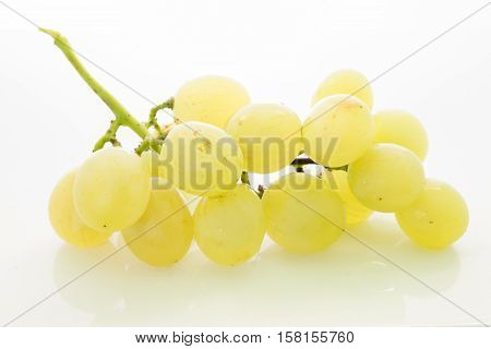 Fruits like grape in white background and