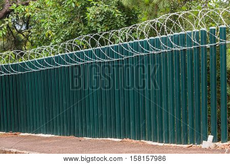 Fence Poles Razor Wire