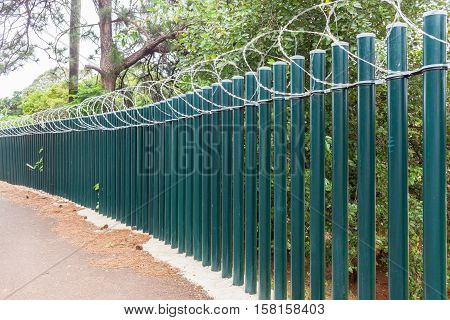 Fence Poles Razor Wire