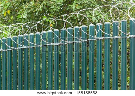 Fence Poles Razor Wire
