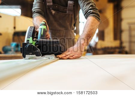 Carpenter at work