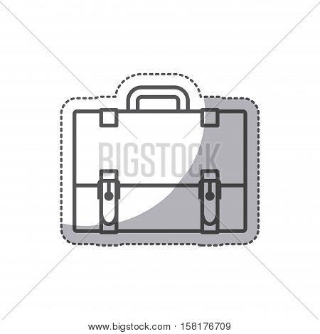 Suitcase icon. Business travel baggage and lugagge theme. Isolated design. Vector illustration