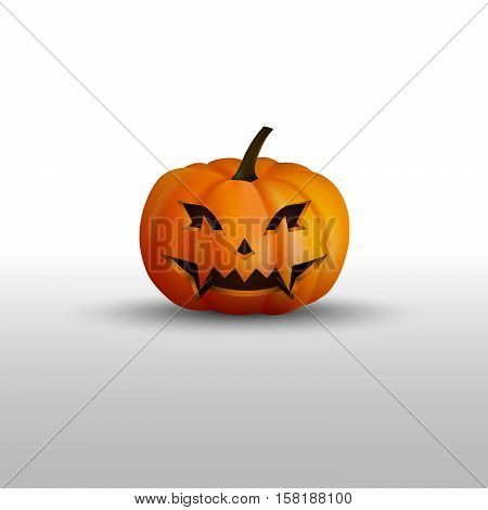 Halloween Pumpkin With Scary Face