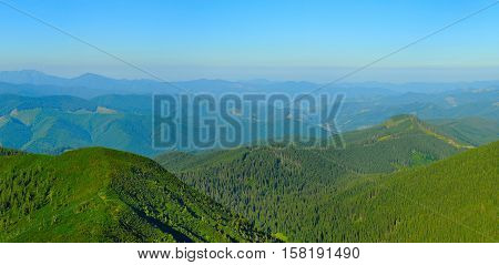 Carpathians Mountains At Sunsrise