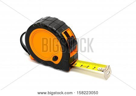 construction roulette on white background stock photo