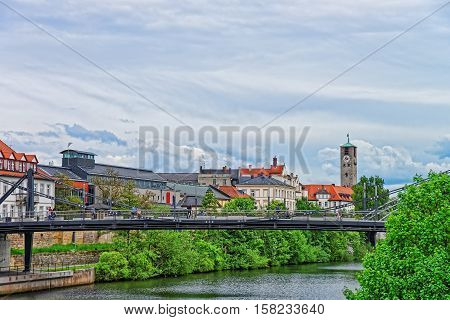 Bridge Over Regnitz River In Little Venice Bamberg