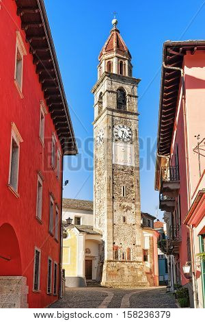 Church In Ascona In Ticino Switzerland