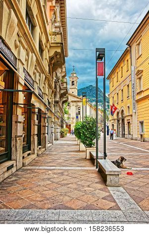 Church Of St Rocco In Lugano Ticino In Switzerland