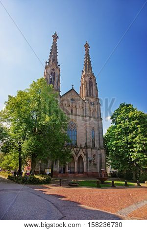 City Church In The Center Of Baden Baden Germany
