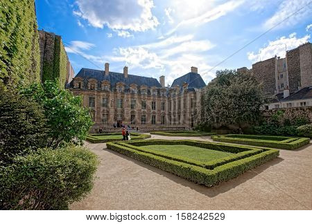 Hotel De Sully And Garden In Paris