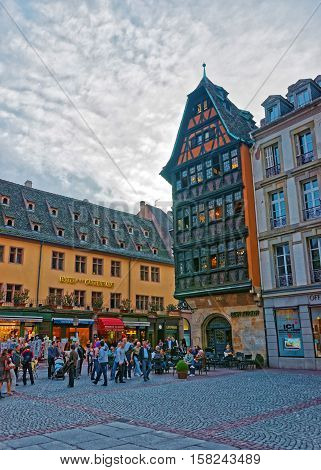 Kammerzell House On Cathedrale Square In Strasbourg In France