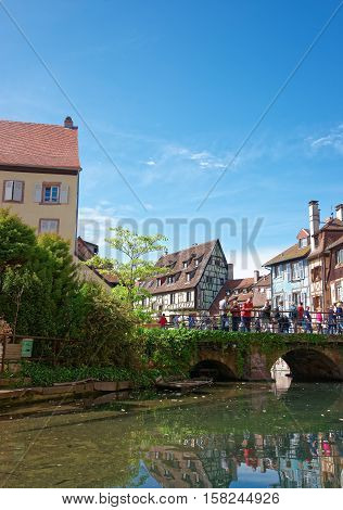 Little Venice Quarter Colmar In Alsace In France