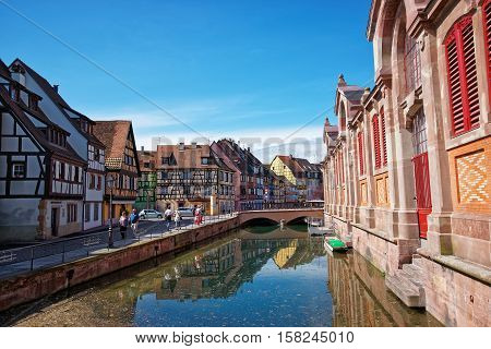 Little Venice Quarter In Colmar In Alsace France